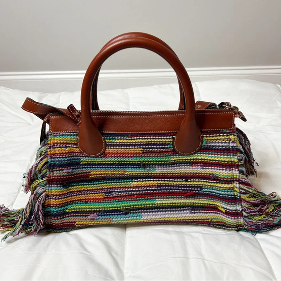 Chloé Edith Medium Cashmere Fringe Tote Bag - Picture 9 of 16